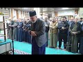 جانب من صلاة التراويح في جامع السراج المنير وسط مدينة تكريت المحمية 4 رمضان 1447 هـ 