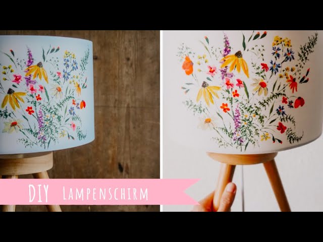 DIY LAMPENSCHIRM I So zaubert ihr euch eine echte Designerlampe - YouTube
