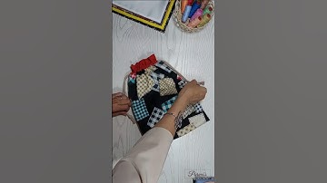 Drawstring Bag Sewing Tutorial | Easy DIY Drawstring Bag | How to Sew String Bag