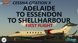 FlightFX Cessna Citation X | FS2024 - MKStudios Adelaide to Shellharbour via Essendon on VATSIM