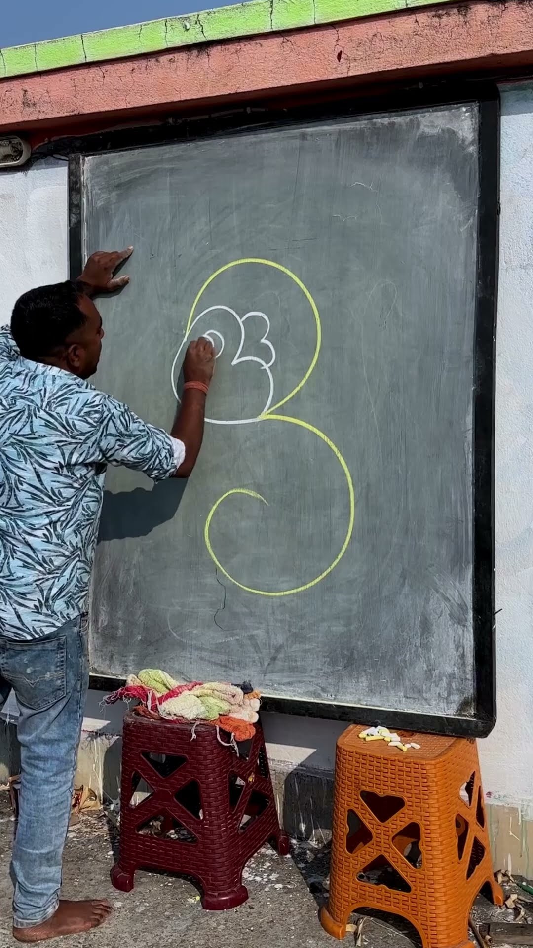 Draw a monkey using 333 #art #shorts