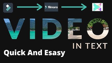 Video In Text Effect How To Create In Filmora 9 Or X Quick Easy