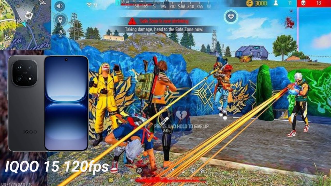 iQOO 15 120 FPS Free Fire Test | iQOO 15 Gaming test ⚡ | iQOO 15 Bgmi Test | iQOO 15 Game Changer