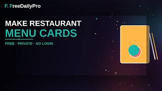 How to Make Restaurant Menu Cards Free Online Update