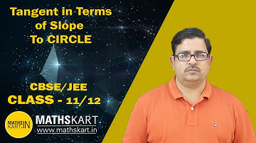 Tangent in Terms of Slope To CIRCLE | Point of Contact | Circle Class-11 CBSE/JEE Maths