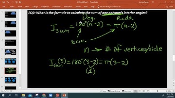 Geometry Unit 4 Day 2 (Video 2/3): The Interior Angle Sums of Polygons
