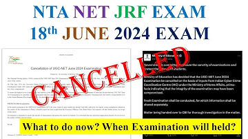 UGC NET EXAM JUNE 2024 😡 CANCELLED