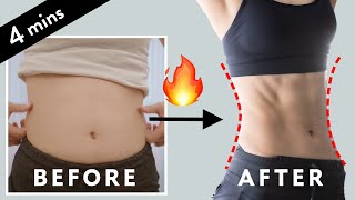 Sub)【4分】2週間でくびれと11字腹筋は手にはいる！🔥 腹筋HIITトレーニング