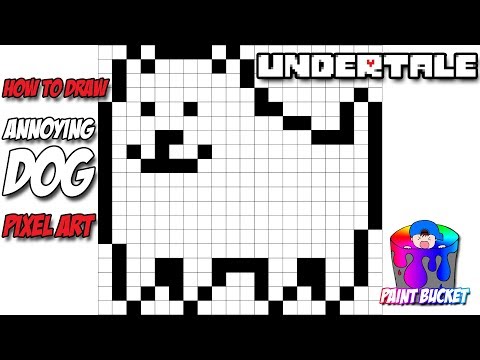 How To Draw Undertale S Annoying Dog 8 Bit Pixel Art Drawing