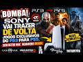 BOMBA! SONY VAI TRAZER DE VOLTA JOGOS EXCLUSIVOS Do PS3 Para PS5, SEM RETRO Mais REMAKES! KKKKKK