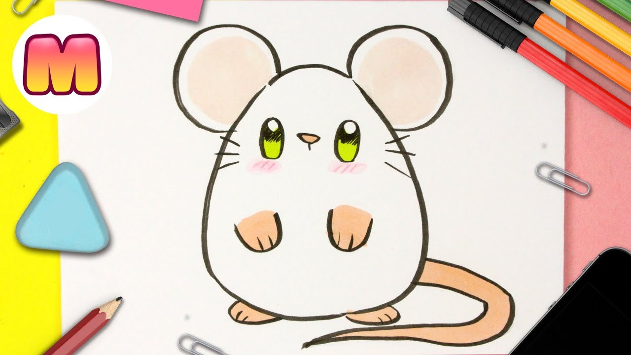 Hoy vamos a aprender a dibujar un raton kawaii. 