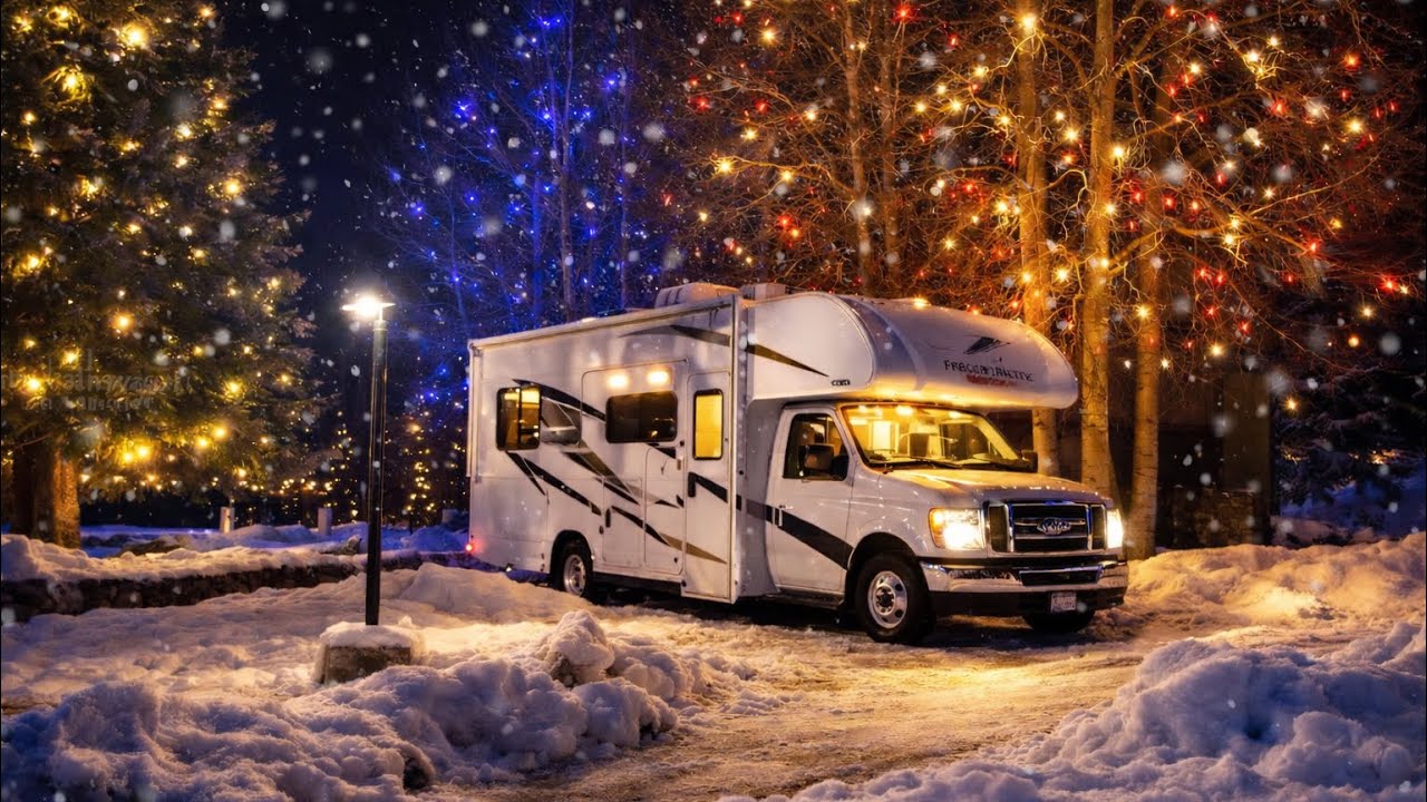 4 Days Living in an RV in the Snow | Cozy Winter Camping - YouTube