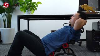 Let Simon show you how to use skybike mini inversion table