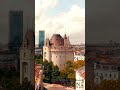 Brussels Cityscape: Parks, Buildings, and Medieval Tower Views! #shorts