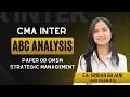 ABC Analysis OMSM | Strategic Management | CMA Inter Paper 09 | CA Simran Rajani (AIR 43) | June'26