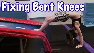 How to Coach the Back Handspring: Fixing Bent Knees