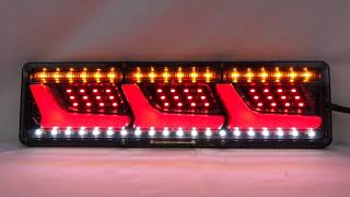 汎用 トラック テール ロングタイプ 24V LEDシーケンシャル 流れるウィンカー テールランプ L型 チューブ ふそう 日野 日産 UD マツダ いすゞ ダンプ