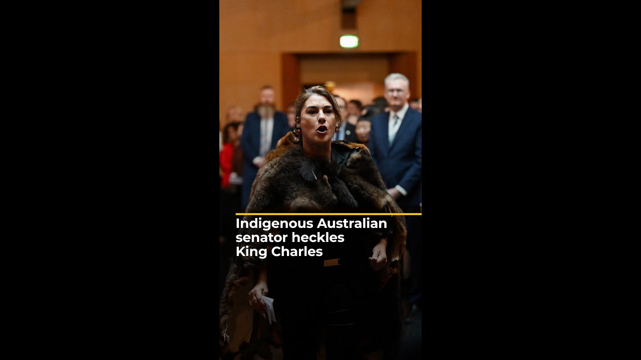 Indigenous Australian senator heckles King Charles | AJ #shorts
