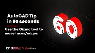 Smooth mesh and move its faces using GIZMO | DEFAULTGIZMO | AutoCAD Tips in 60 Seconds