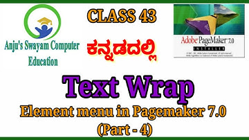 43. Element menu - Text Wrap in Pagemaker 7.0