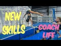 Coach life new gymnastics skills rachel marie