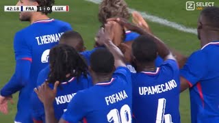 Randal Kolo Muani But Étonnant, France vs Luxembourg (3-0), Tous les buts/Match amical-2024.
