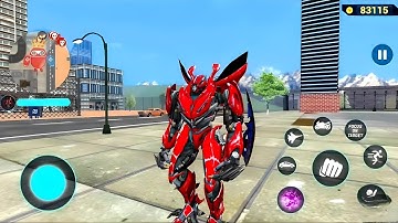 Red Mirage Multiple Transformation Jet Robot Car Game 2020 #3 - Android Gameplay