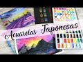 UNBOXING Y REVIEW ACUARELAS KOMOREBI DE MozArt Supplies | YourCreativeChannel