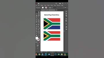 Create the flag of South Africa  with Illustrator #shortvideo #creative #graphicdesign