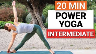 20 Min Intermediate Power Yoga Flow | Strong Full Body Stretch & Flow