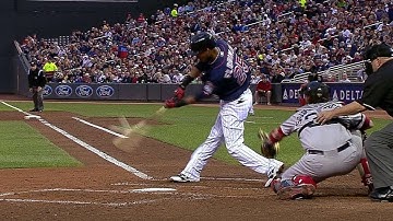 BOS@MIN: Florimon lines a two-run shot off Buchholz