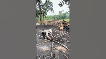 Cách xếp bước đầu lò #than củi #xuhuongyoutube #clipcongviec #handotthan #thannuongthit