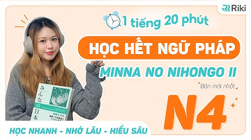 TỰ HỌC TOÀN BỘ NGỮ PHÁP MINNA NO NIHONGO II SIÊU DỄ NHỚ | BẢN MỚI NHẤT 2025