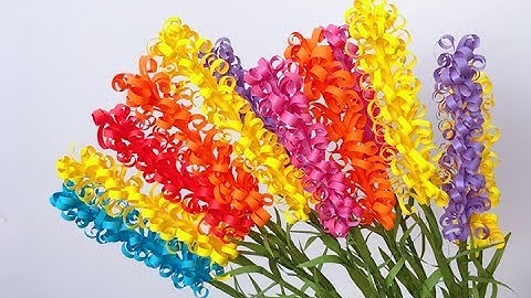 ABC TV | How To Make Lavender Paper Flower From Color Print Paper - Craft Tutorial