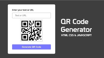 How To Make QR Code Generator Website Using HTML CSS & JavaScript