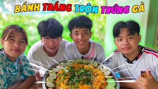 Ngáo TV / Cùng Team Làm Mòn Bánh Tráng Trộn Hột Gà Nướng Siêu Cay