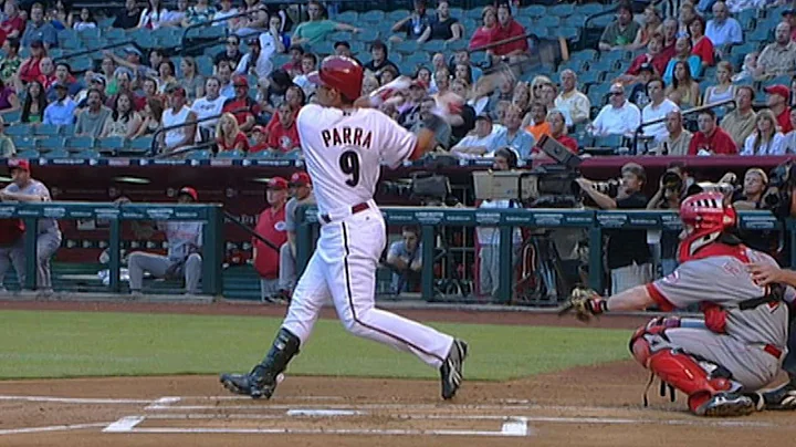 CIN@ARI: Parra's first homer gives D-backs quick l...