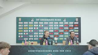 Pressekonferenz Sv Oberbank Ried Vs. Fk Austria Wien