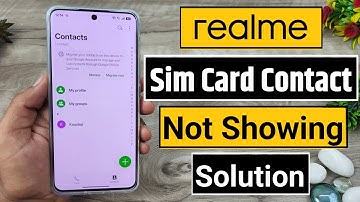 realme sim card contacts not showing solution | fix sim contacts not showing problem realme