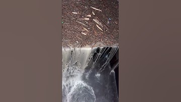 Debris cleaning operation in dam