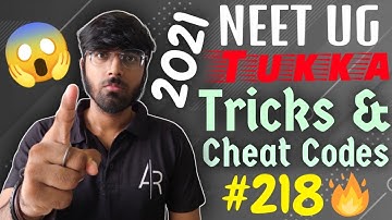 NEET 2021: Tukka Tricks 100% Working🔥🔥🔥| Tricks & Cheat Codes #218 [ Course Details In Description ]
