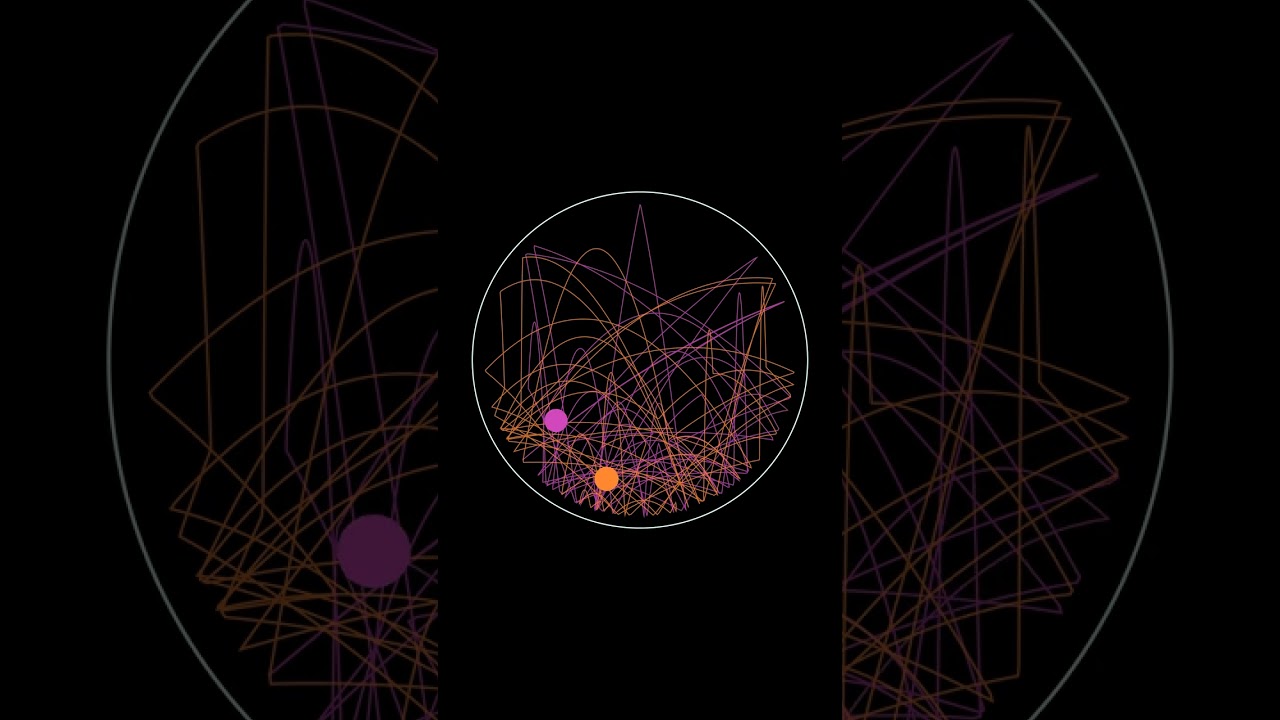 Procedural Zen #45: Chaos to Harmony | Multiple Bouncy Dots ASMR #animation #asmr #bounce #clack