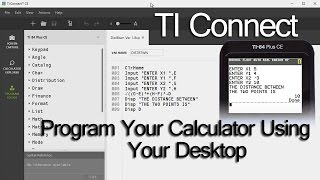 How to Program Your TI Calculator on a Desktop Computer with the TI Connect Software screenshot 4