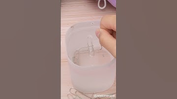 A paperclip floats on water.#shorts