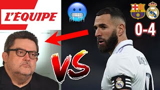 BENZEMA DÉTRUIT LA CHAINE L’ÉQUIPE SUITE À SON TRIPLÉ CONTRE LE BARÇA  !!! (CLASICO) ?