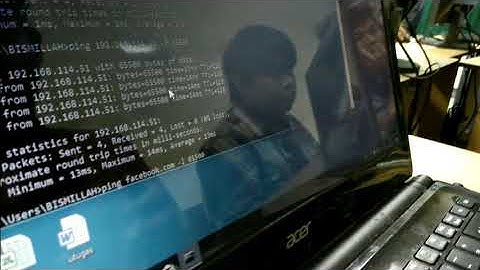 universitas bina darma ,pengujian qos dengan ping