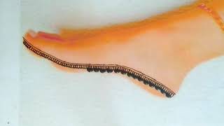 Feet Mehndi Design l Side Feet Henna Tutorial l Simple And Beautiful Feet Mehndi मेहंदी Design l screenshot 4