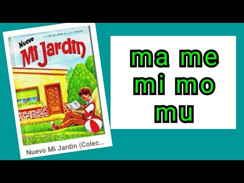 sílabas ma - Me - Mi - Mo - Mu / libro mi jardin / aprende a leer /