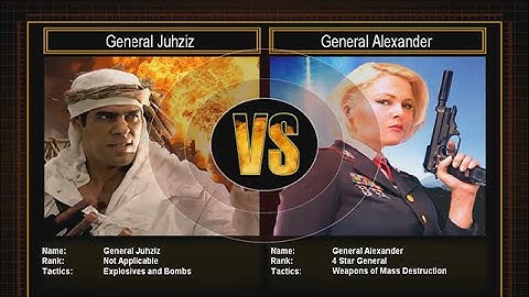 CnC Shockwave 1.2 C&C Generals Zero Hour  Challenge - Juhziz vs Alexander