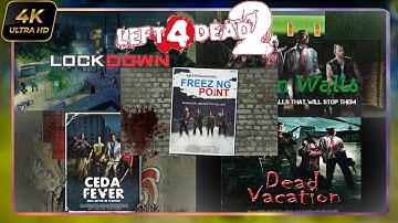 Left 4 Dead 2 Custom Campaigns Full Playthrough Part 2 - Left 4 Dead 2 Split-Screen 4K 2024